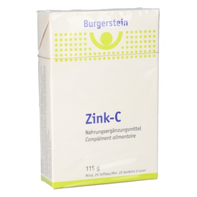 BURGERSTEIN Zinc-C en 25 ou en 60 pastilles