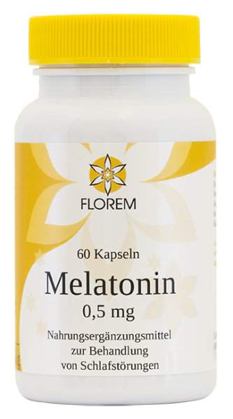 FLOREM Melatonin 0,5 mg 60 Kapseln