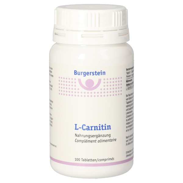 BURGERSTEIN L-Carnitine 600 mg 100 comprimés