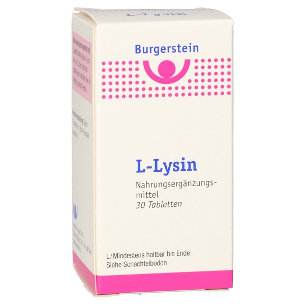 BURGERSTEIN L-Lysin 500 mg en 30 ou 100 comprimés