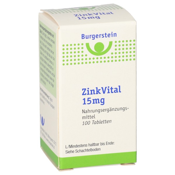 BURGERSTEIN - Zinkvital 15mg 100 comprimés