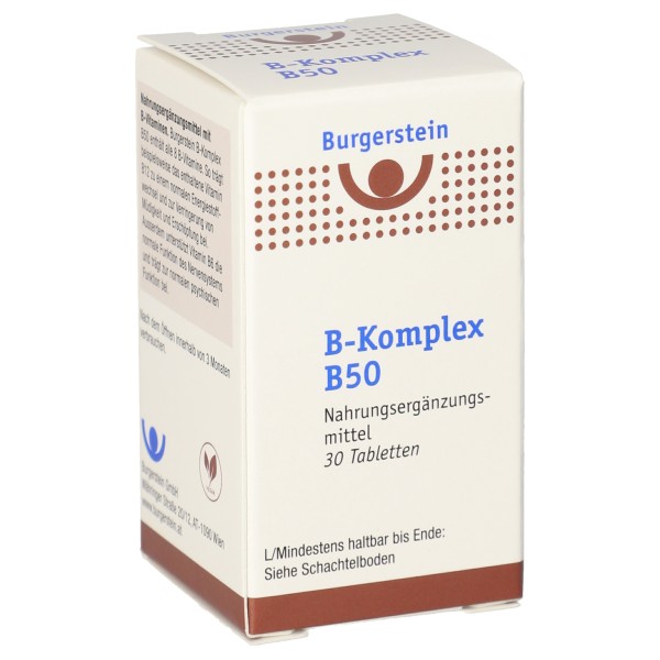 BURGERSTEIN B-Complexe B50 30 comprimés