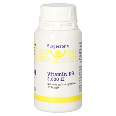 BURGERSTEIN Vitamin D3 2000 IE 30 Kapseln