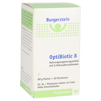 BURGERSTEIN Optibiotic 8 60g Pulver