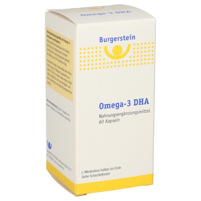 BURGERSTEIN Omega-3 DHA 60 Kapseln